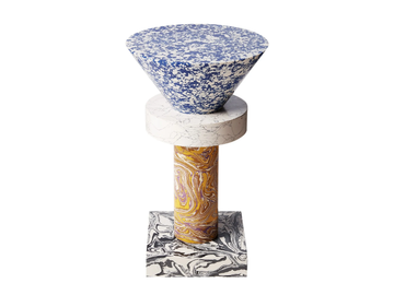 SWIRL TABLE CONE - Round marble coffee table by Tom Dixon - view 2